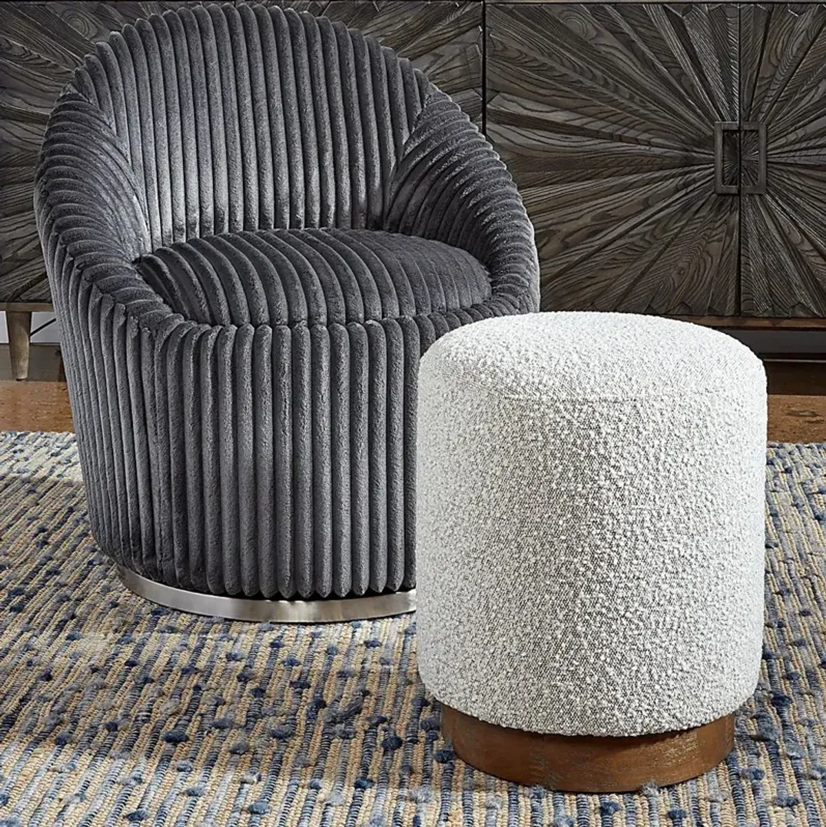 Majatlan White Ottoman