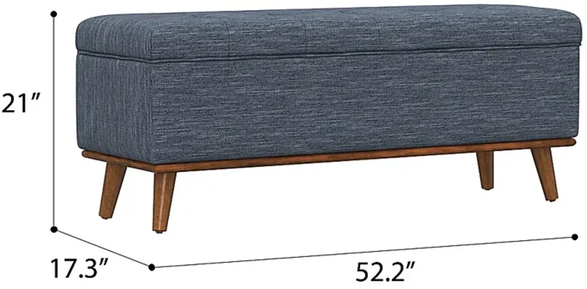 Bemaro Blue Ottoman