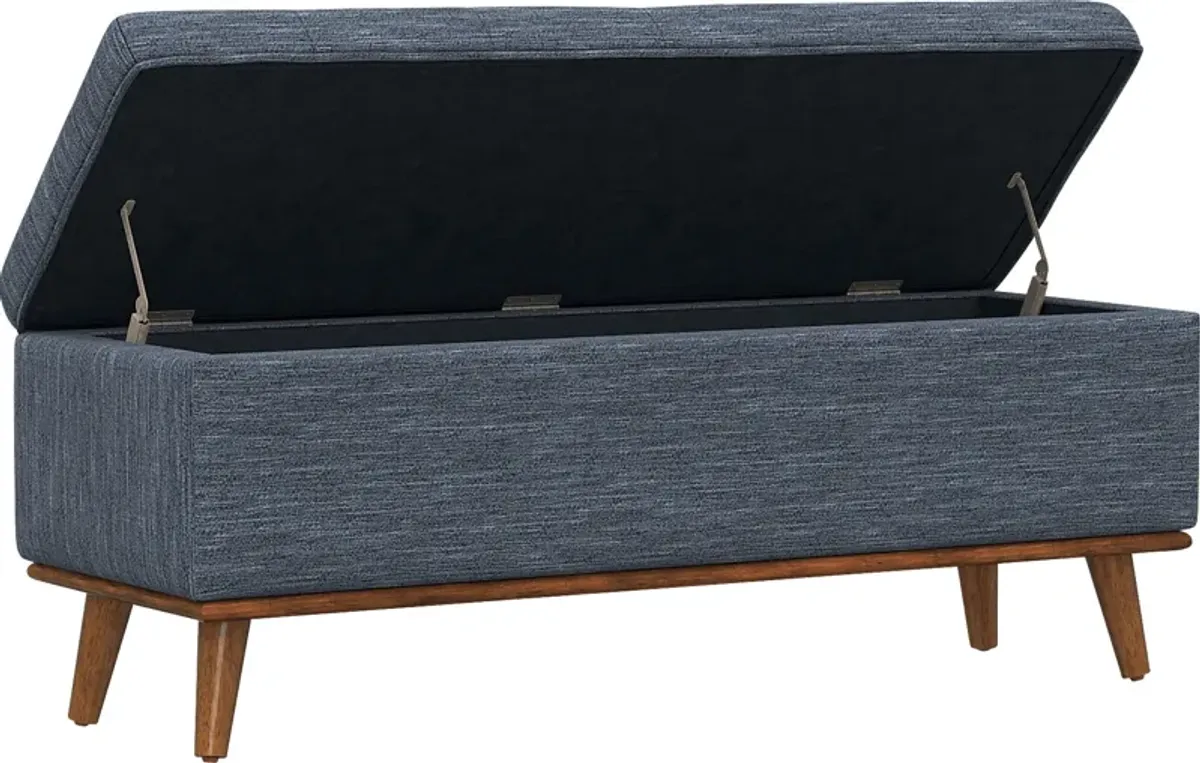 Bemaro Blue Ottoman