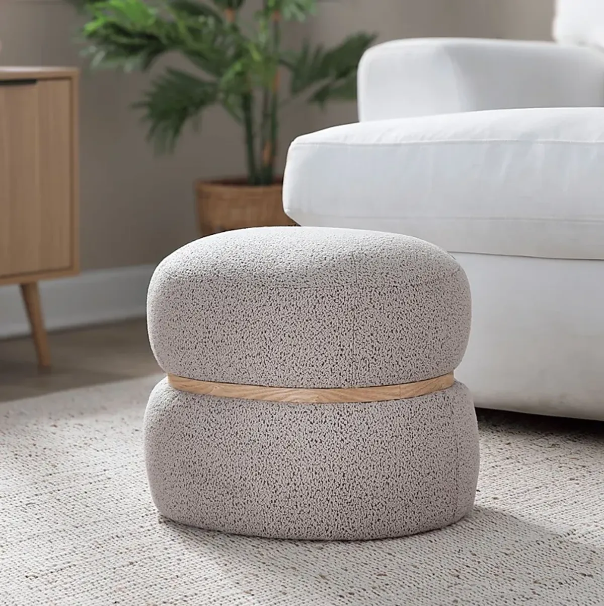 Dreim Beige Ottoman