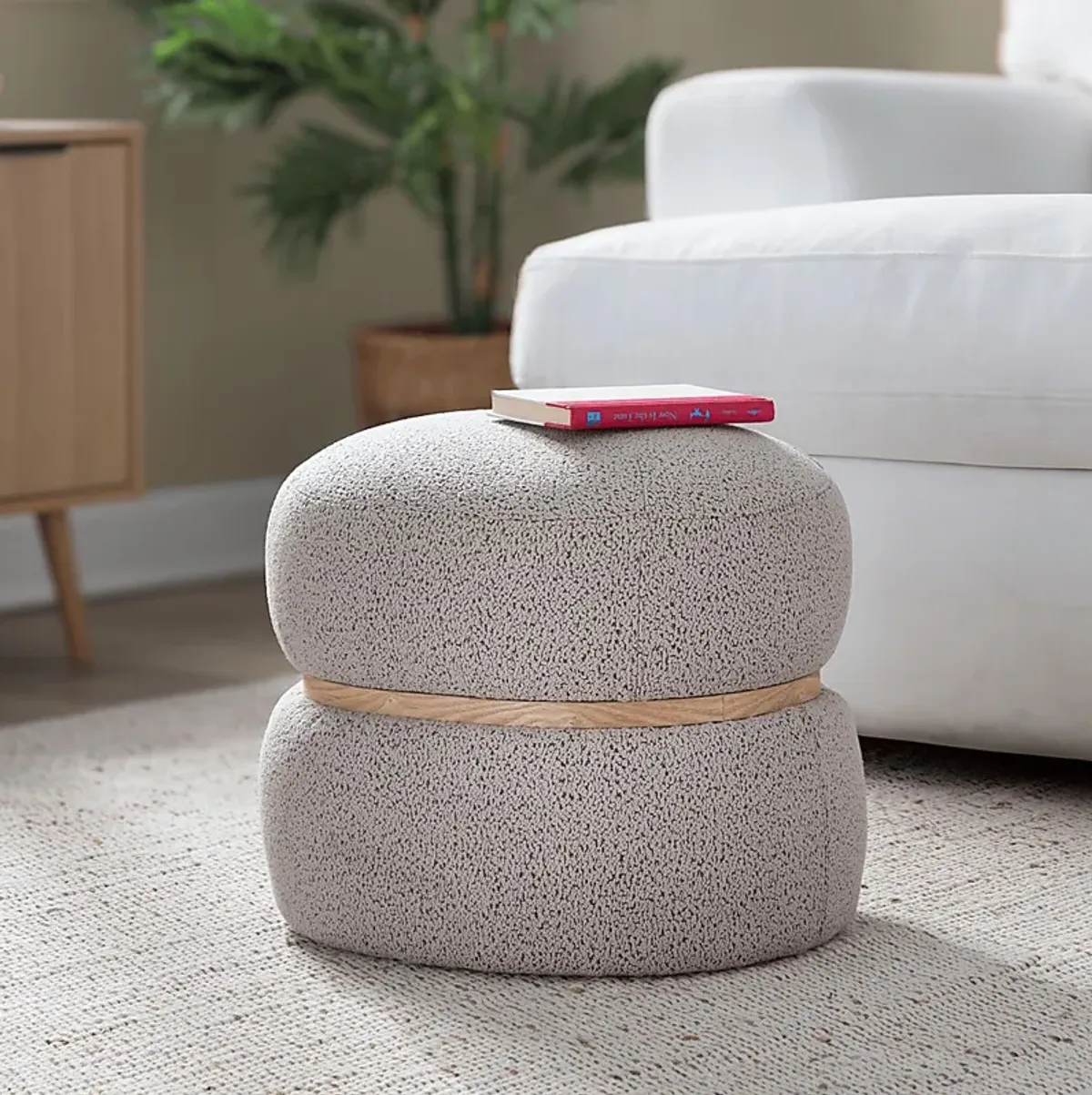 Dreim Beige Ottoman