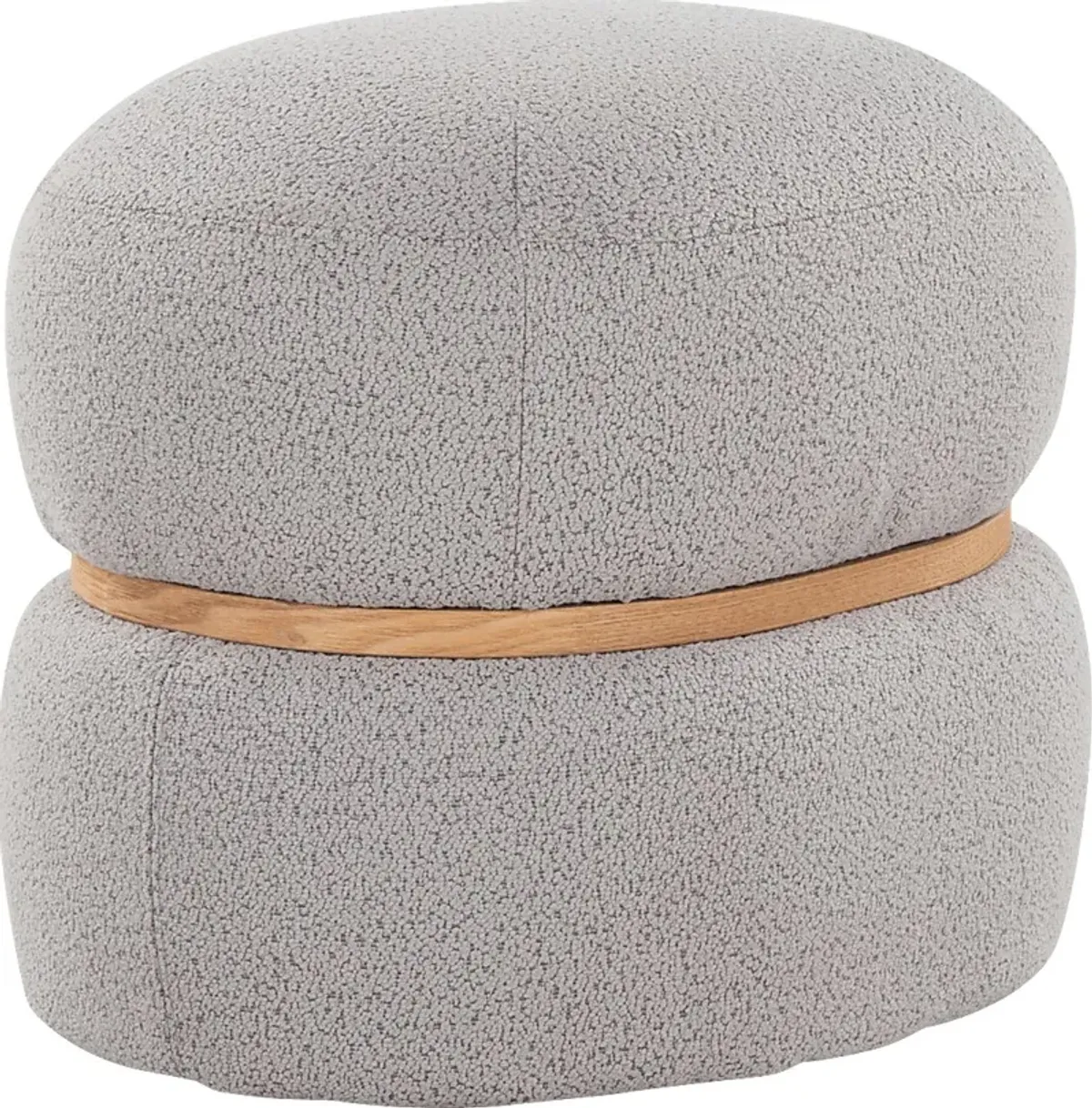 Dreim Gray Ottoman