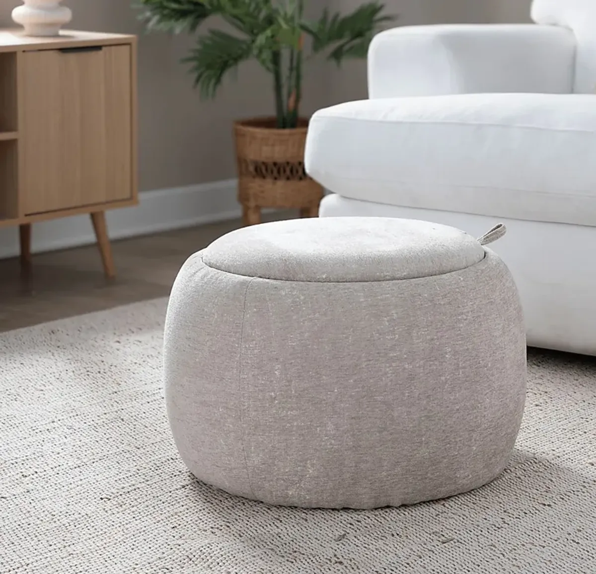 Lokit Light Brown Pouf