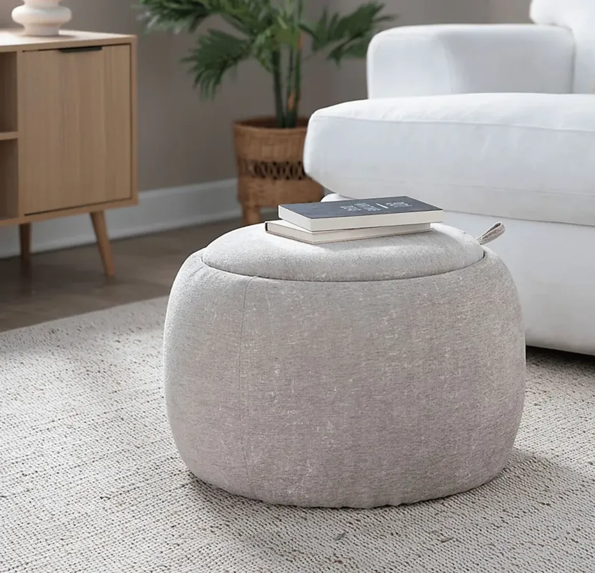 Lokit Light Brown Pouf