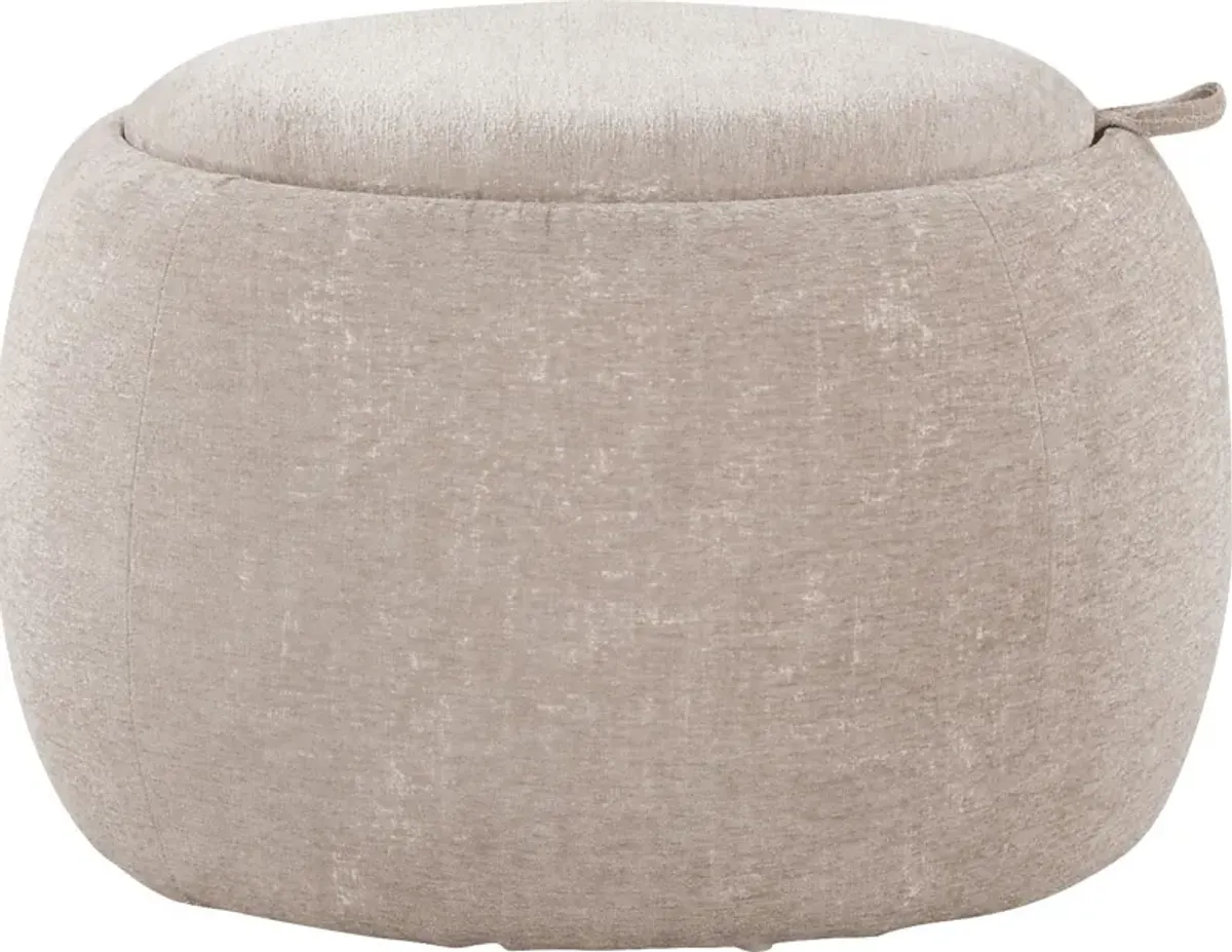 Lokit Light Brown Pouf