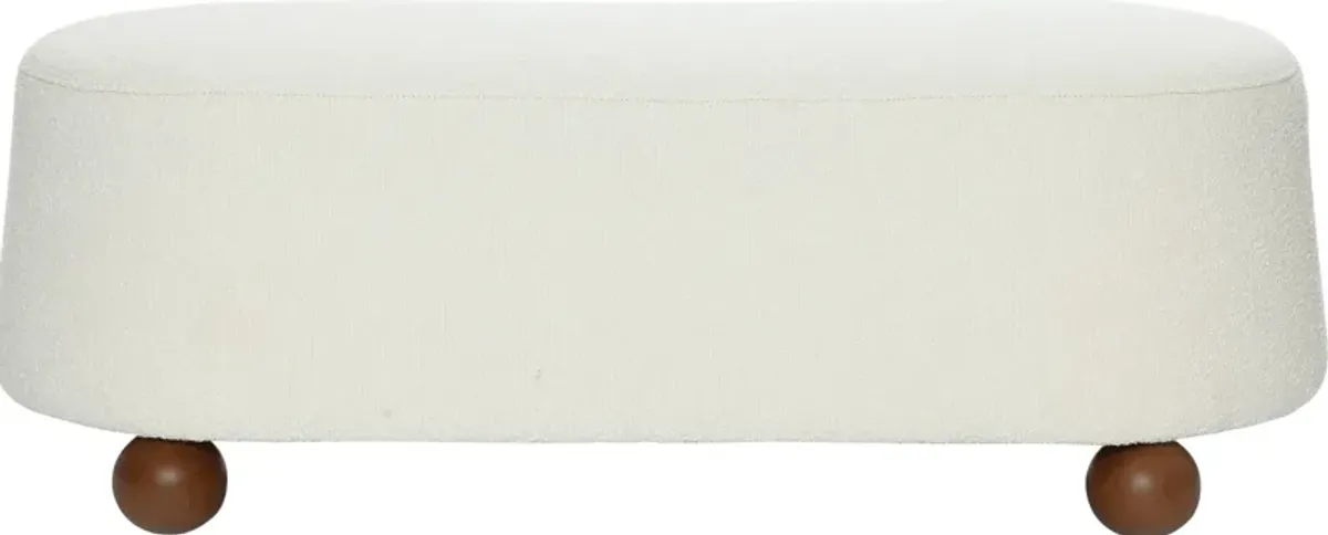 Innitou I Cream Large Ottoman