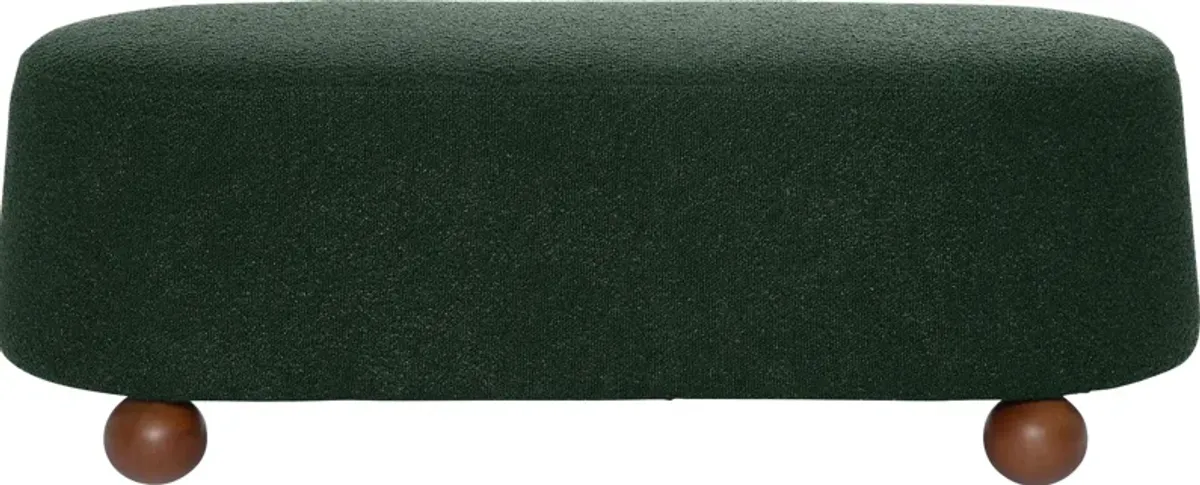 Innitou I Forest Green Large Ottoman