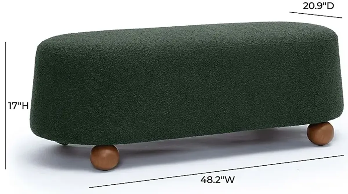 Innitou I Forest Green Large Ottoman