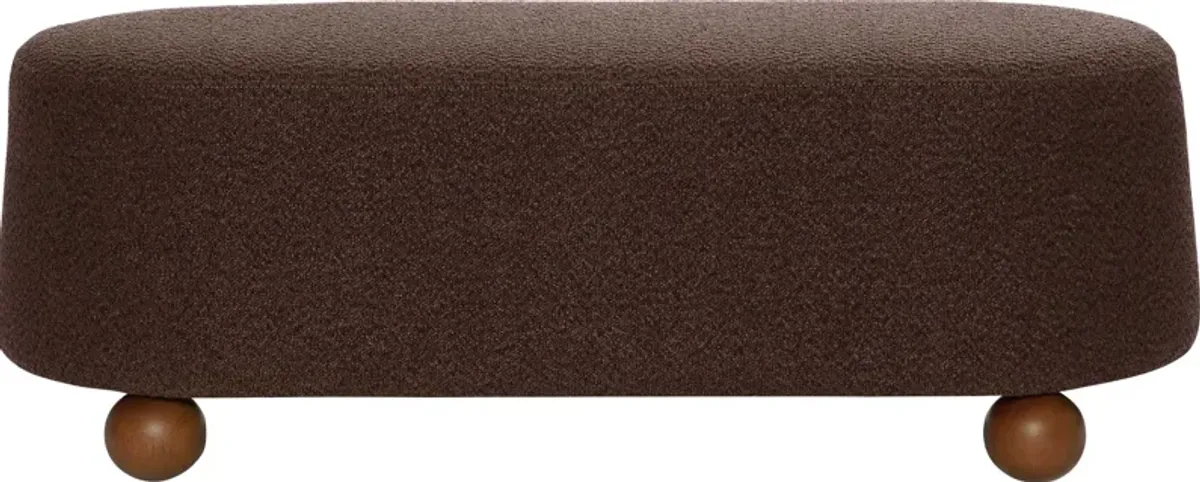 Innitou I Brown Large Ottoman