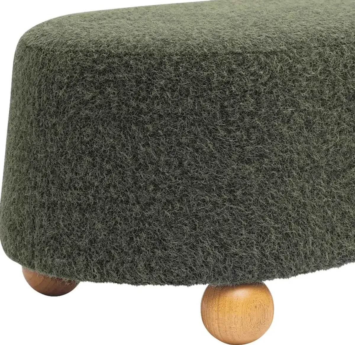 Innitou II Forest Green Large Ottoman