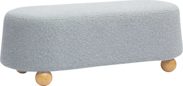 Innitou II Gray Large Ottoman