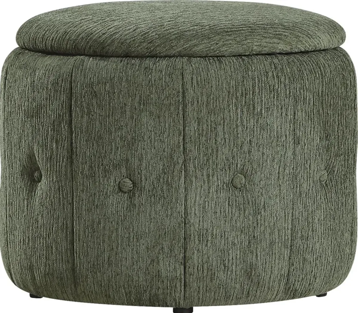 Aerora Green Storage Ottoman