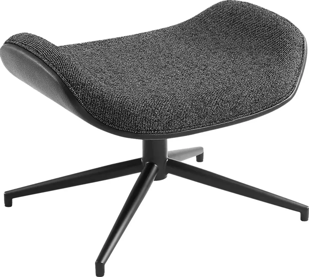 Bridgemart Black Ottoman