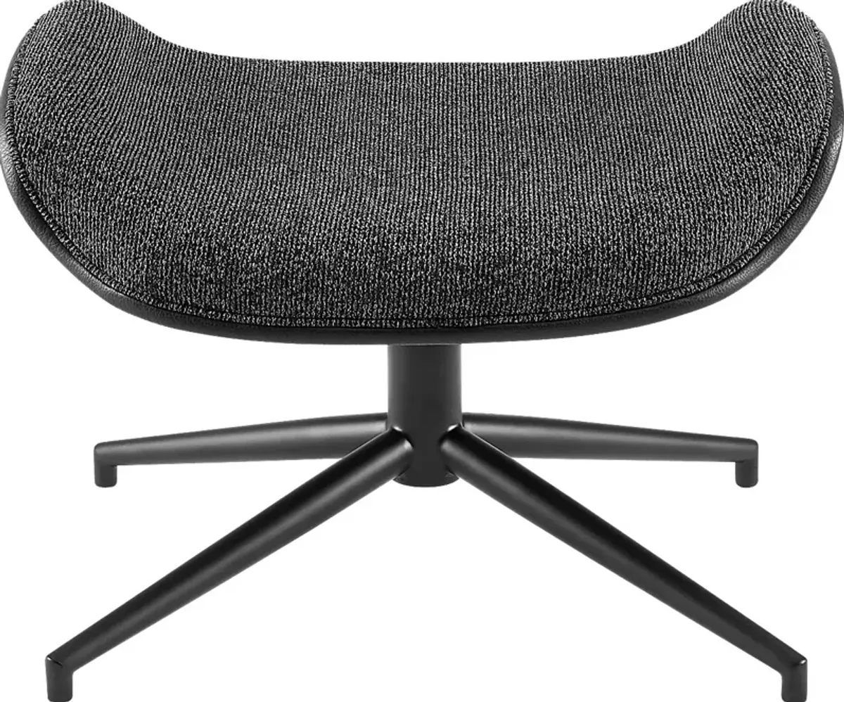 Bridgemart Black Ottoman