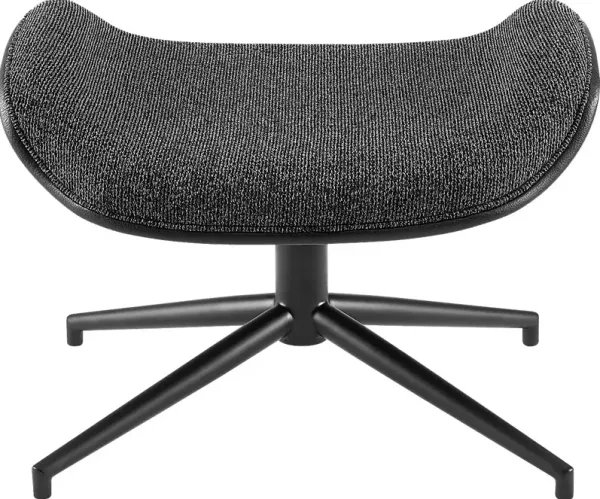 Bridgemart Black Ottoman