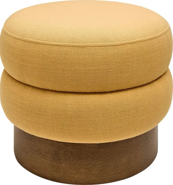 Rahu Yellow Ottoman