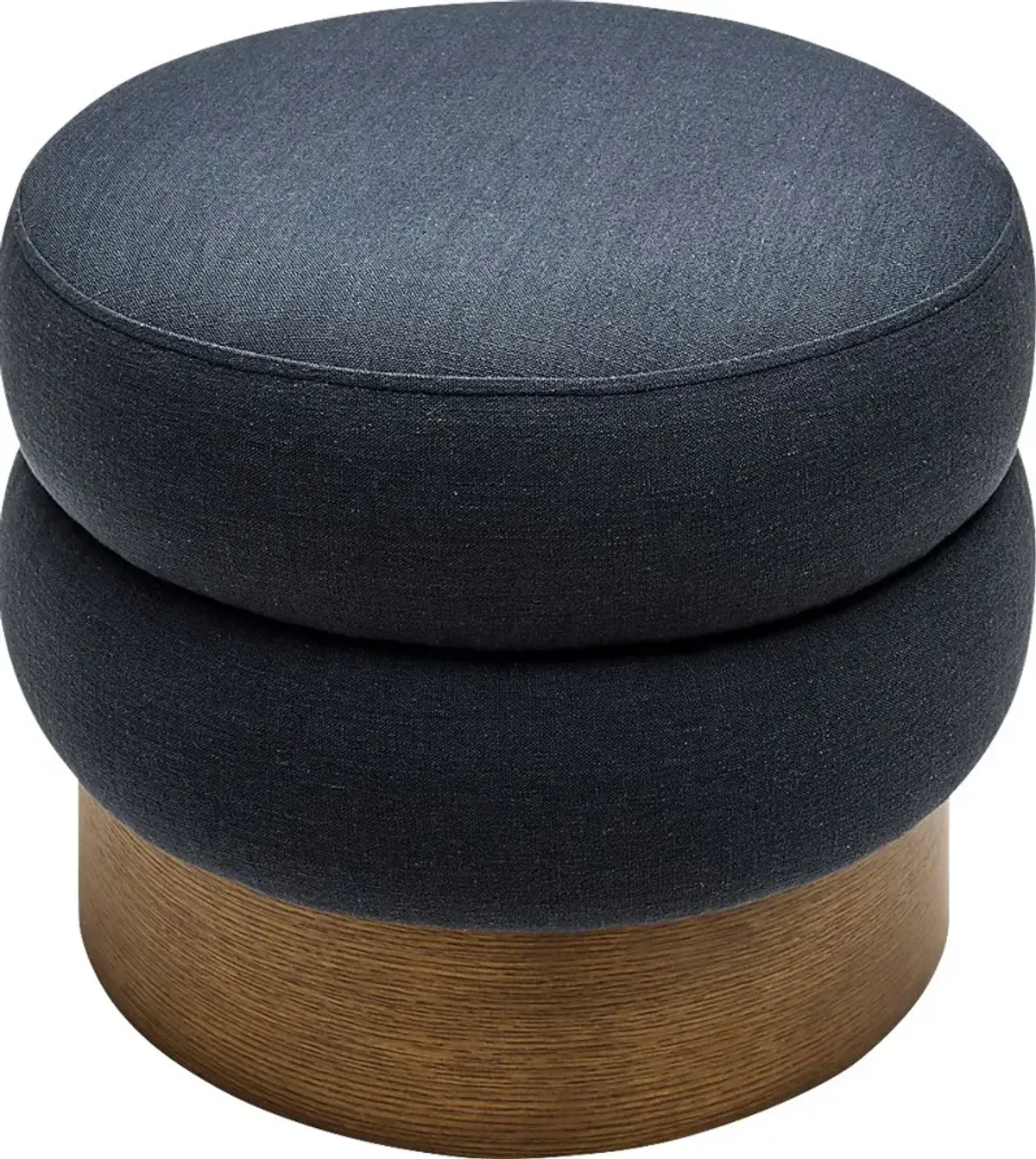 Rahu Dark Blue Ottoman