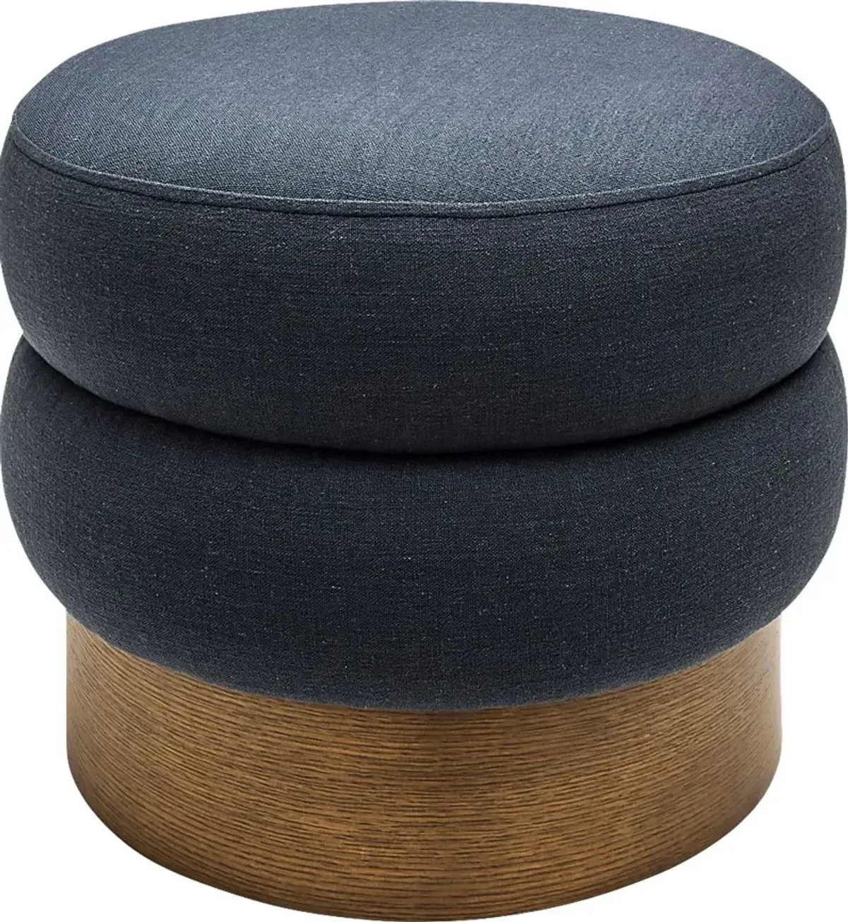 Rahu Dark Blue Ottoman