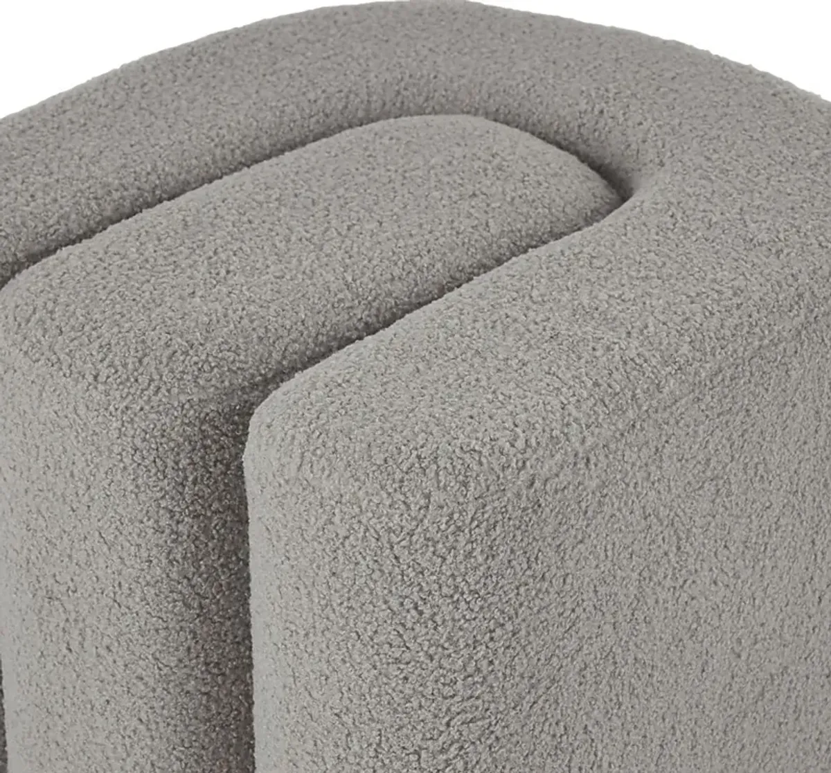 Lormi Gray Ottoman