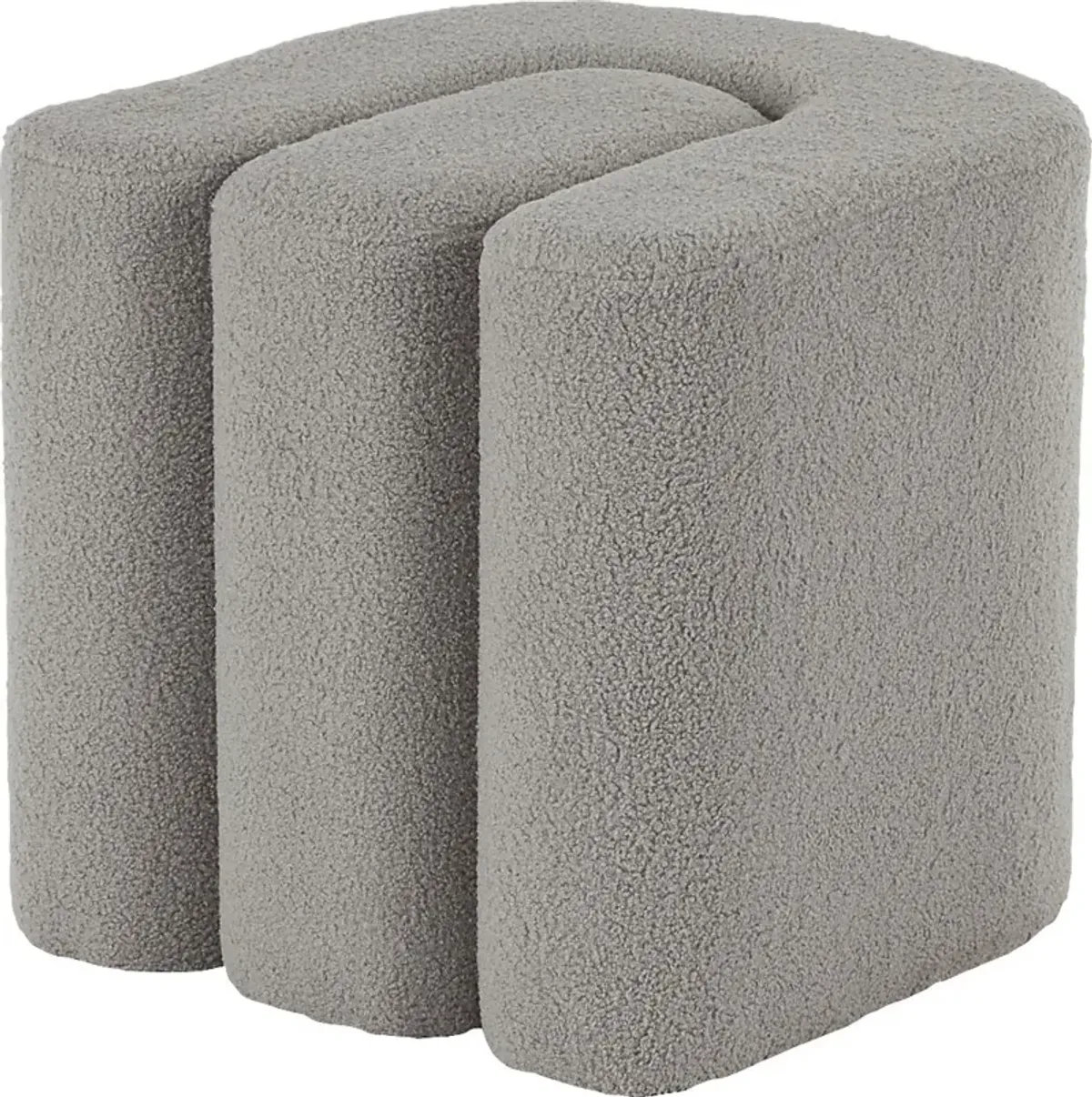 Lormi Gray Ottoman