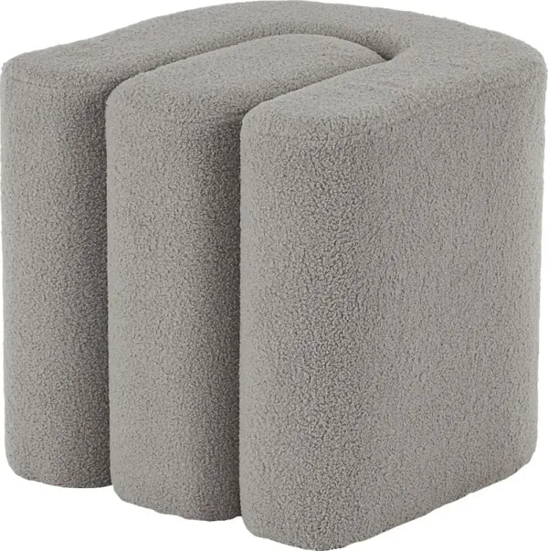 Lormi Gray Ottoman