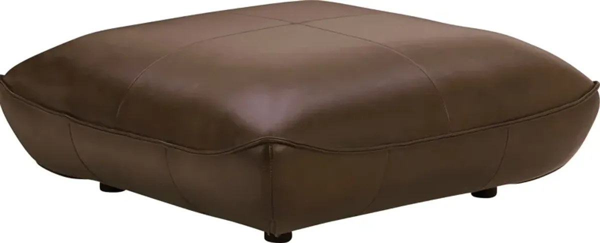 Leveson Brown Ottoman