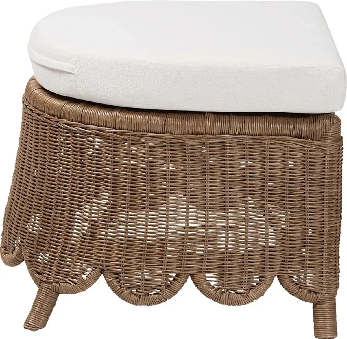 Hearthut Brown Ottoman