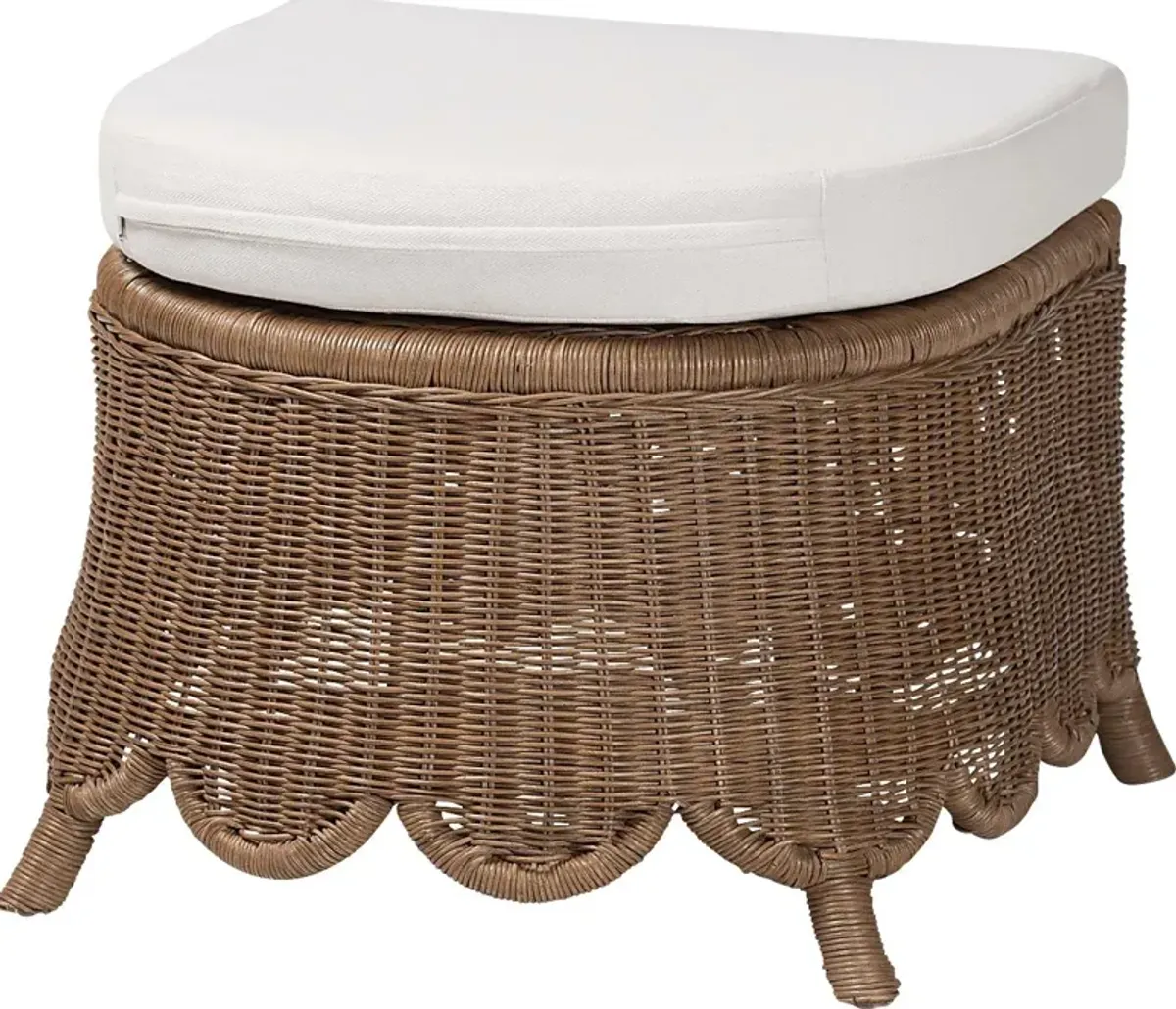 Hearthut Brown Ottoman