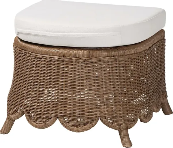 Hearthut Brown Ottoman