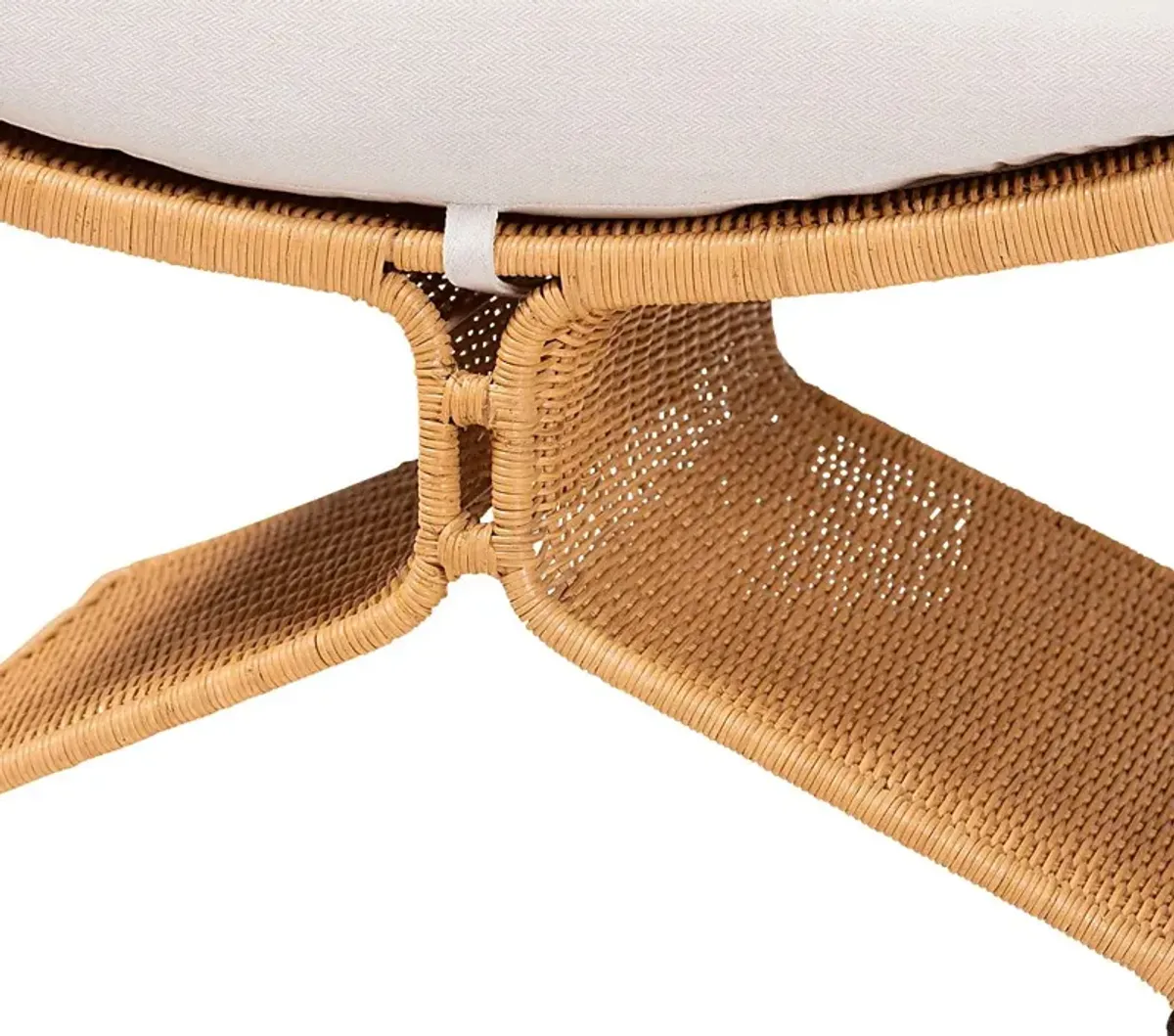 Ceasartan Brown Ottoman