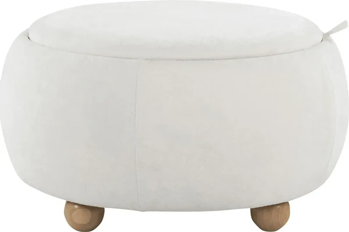 Betana White Ottoman