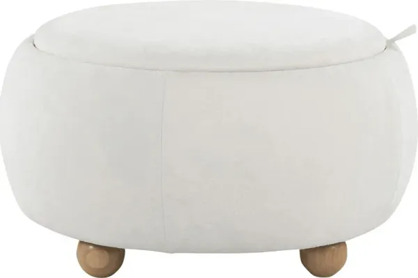 Betana White Ottoman