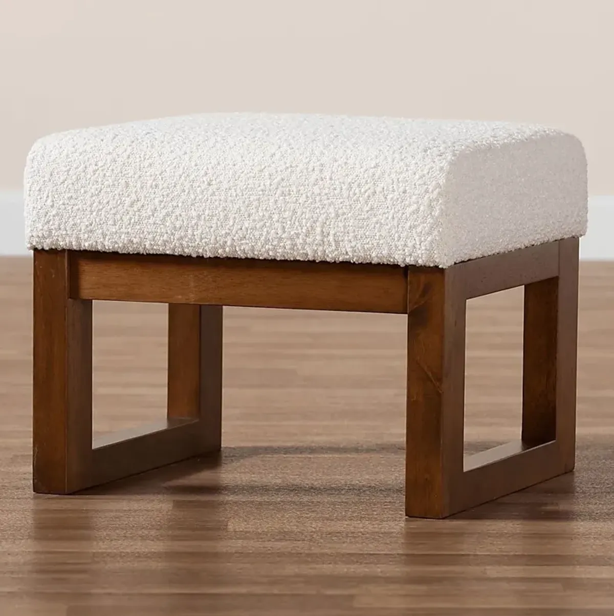 Amebco Off-White Ottoman