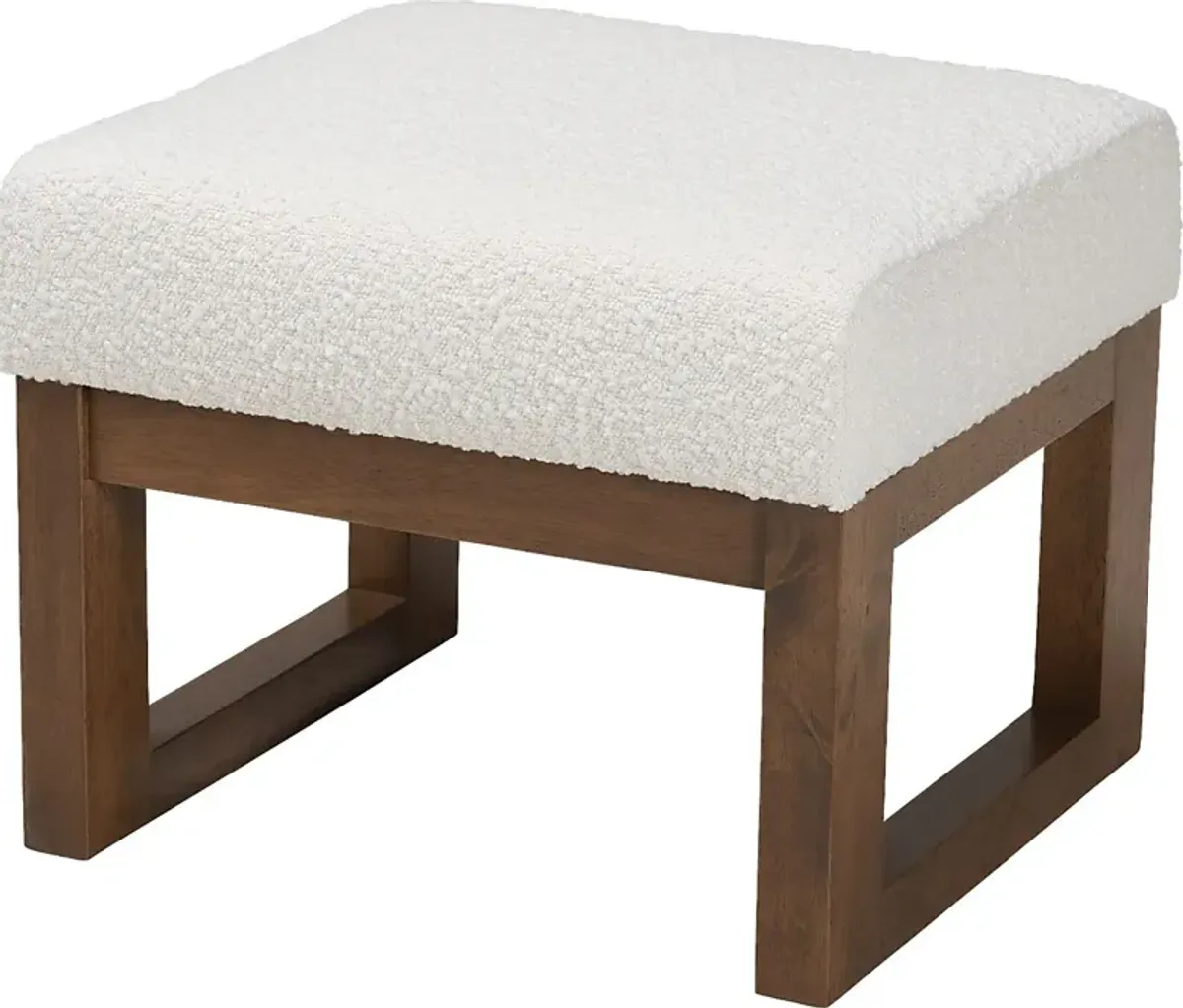 Amebco Off-White Ottoman