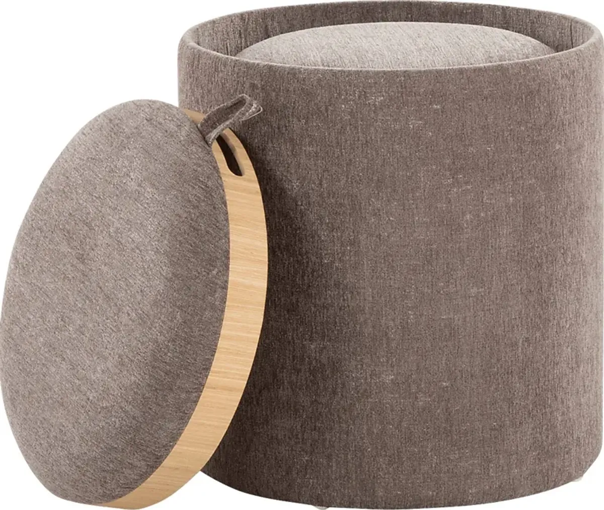 Traymore Brown Ottoman, Set of 2