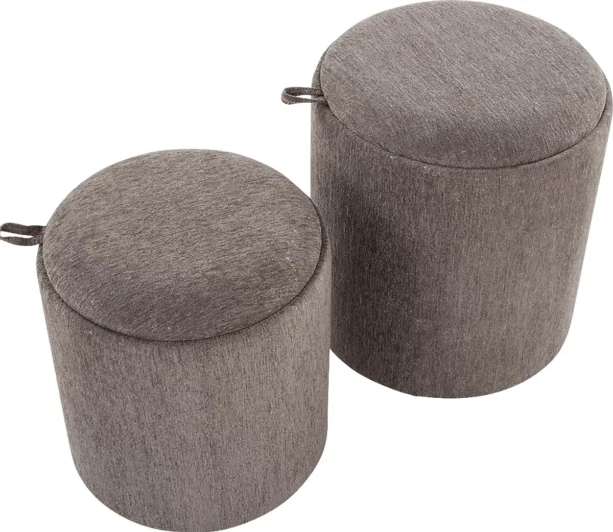 Traymore Brown Ottoman, Set of 2