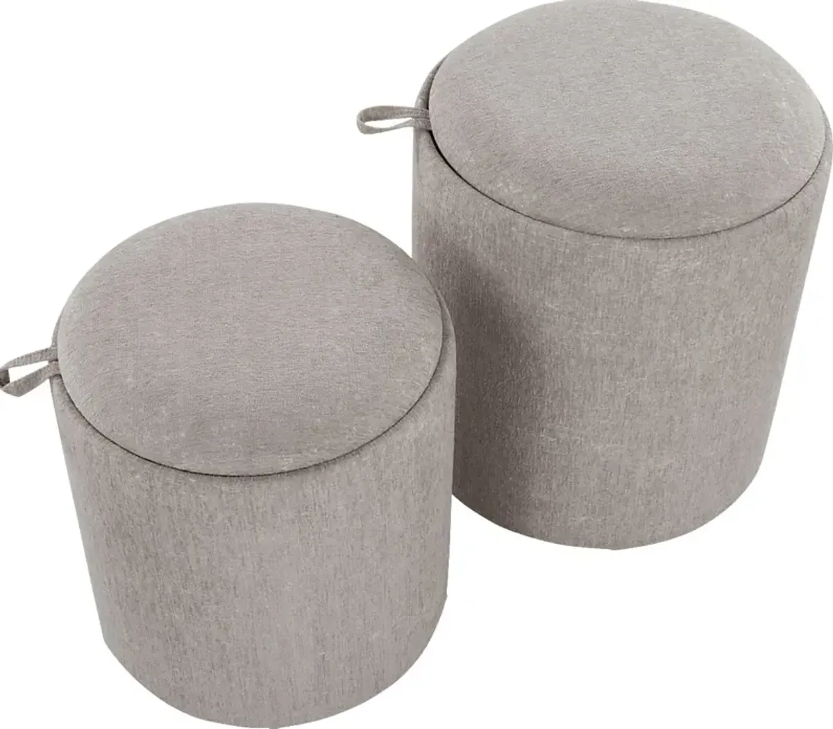 Traymore Light Brown Ottoman, Set of 2