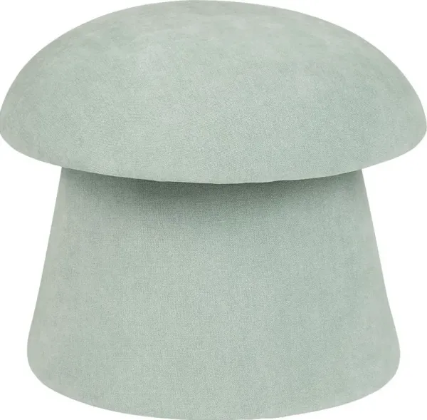 Abanto Light Blue Storage Ottoman