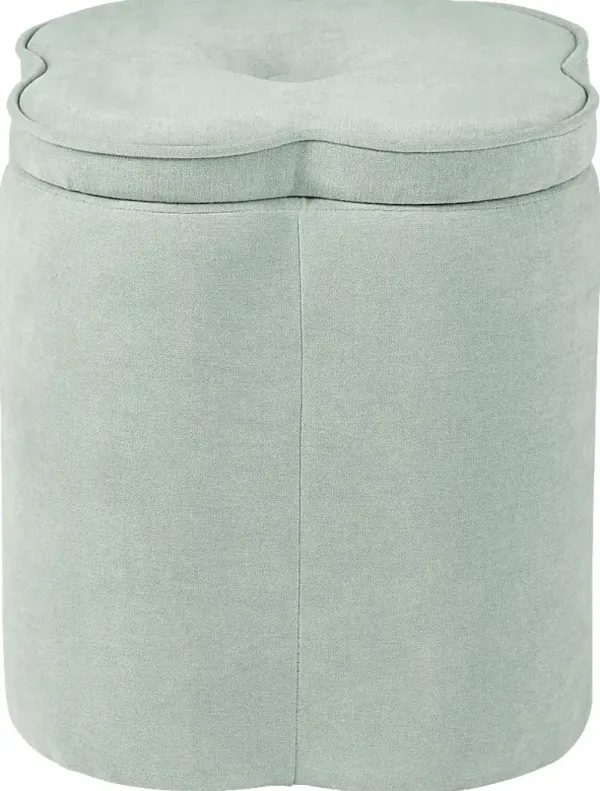 Atadero Seafoam Green Storage Ottoman