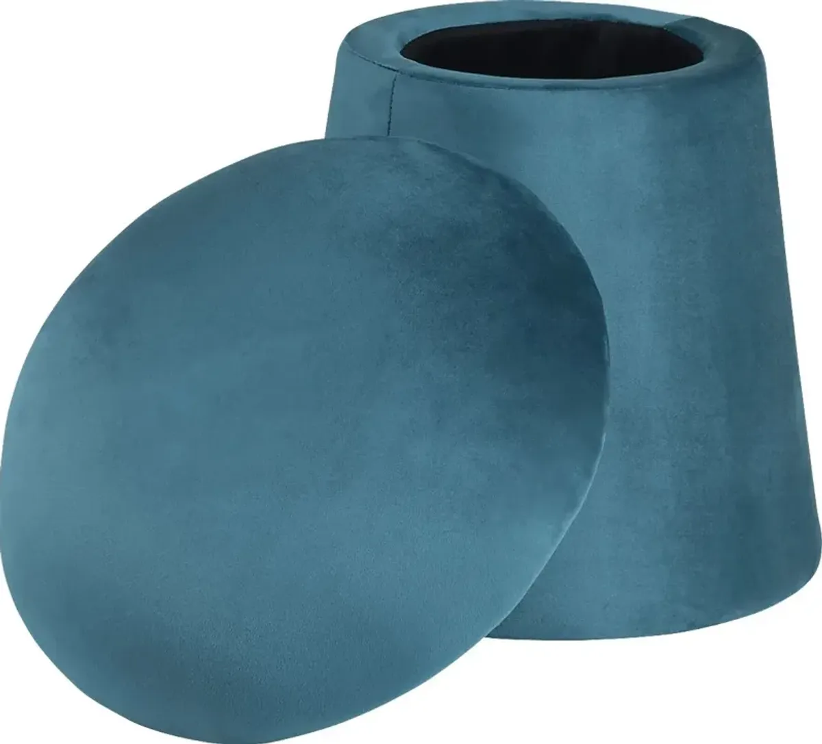 Aventurine Teal Storage Ottoman