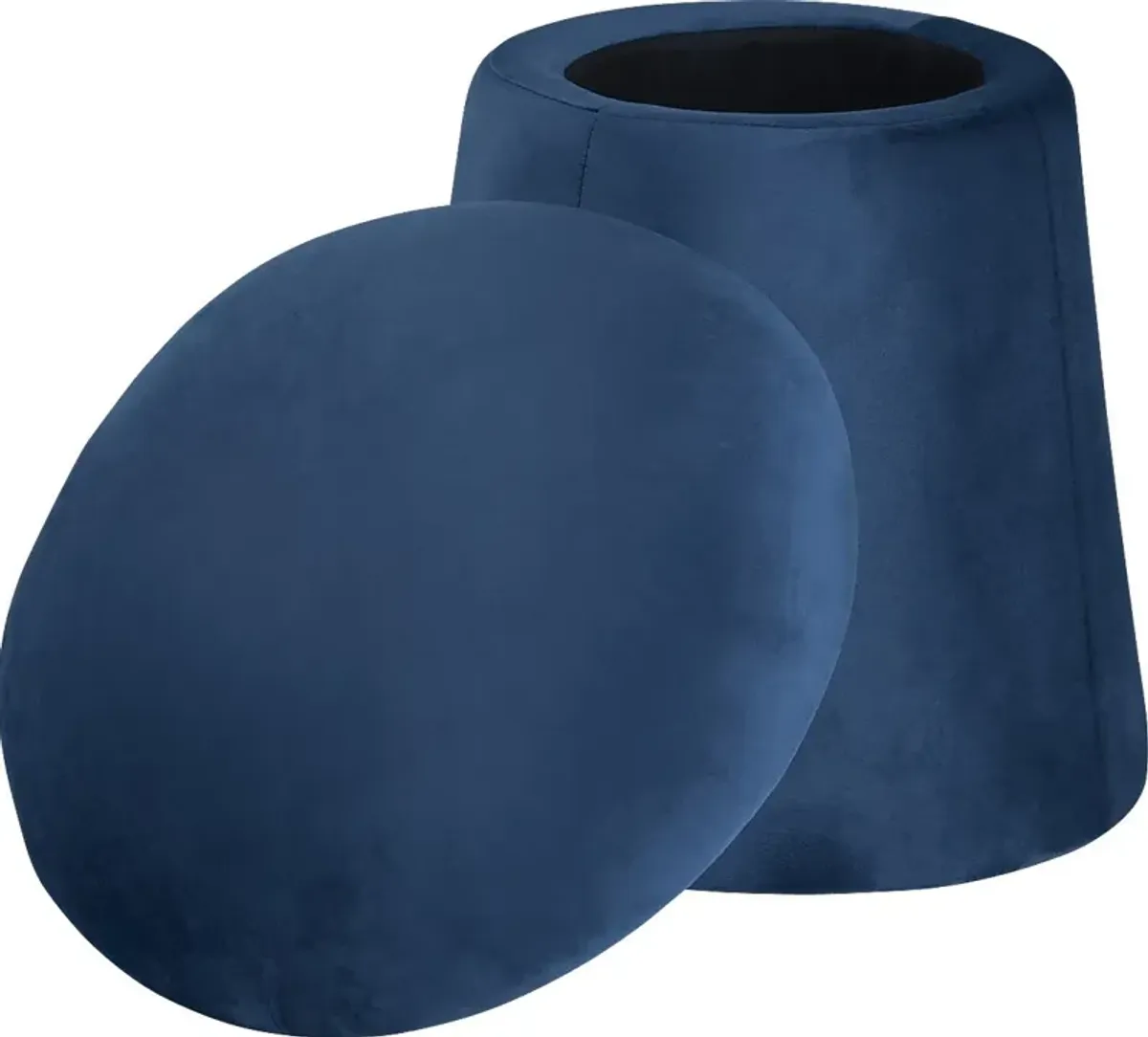 Aventurine Blue Storage Ottoman