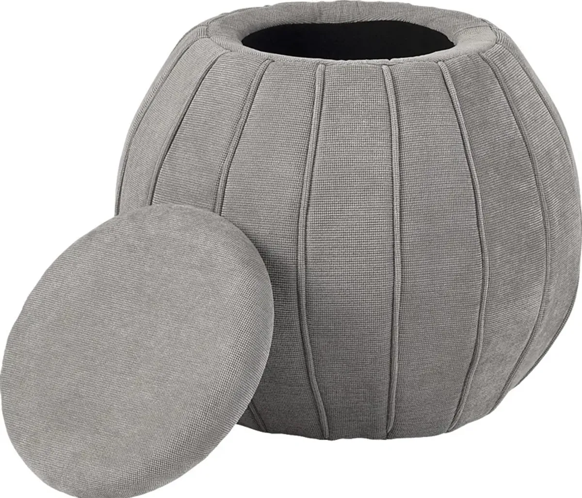 Baccharis Taupe Storage Ottoman