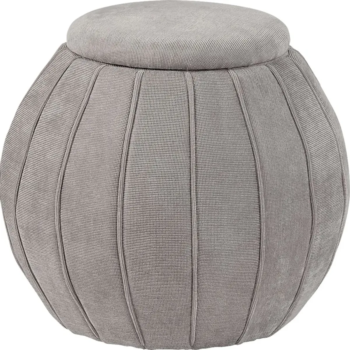 Baccharis Taupe Storage Ottoman