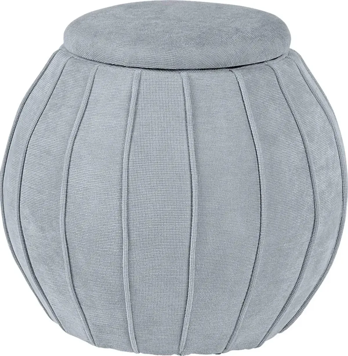 Baccharis Blue/Gray Storage Ottoman