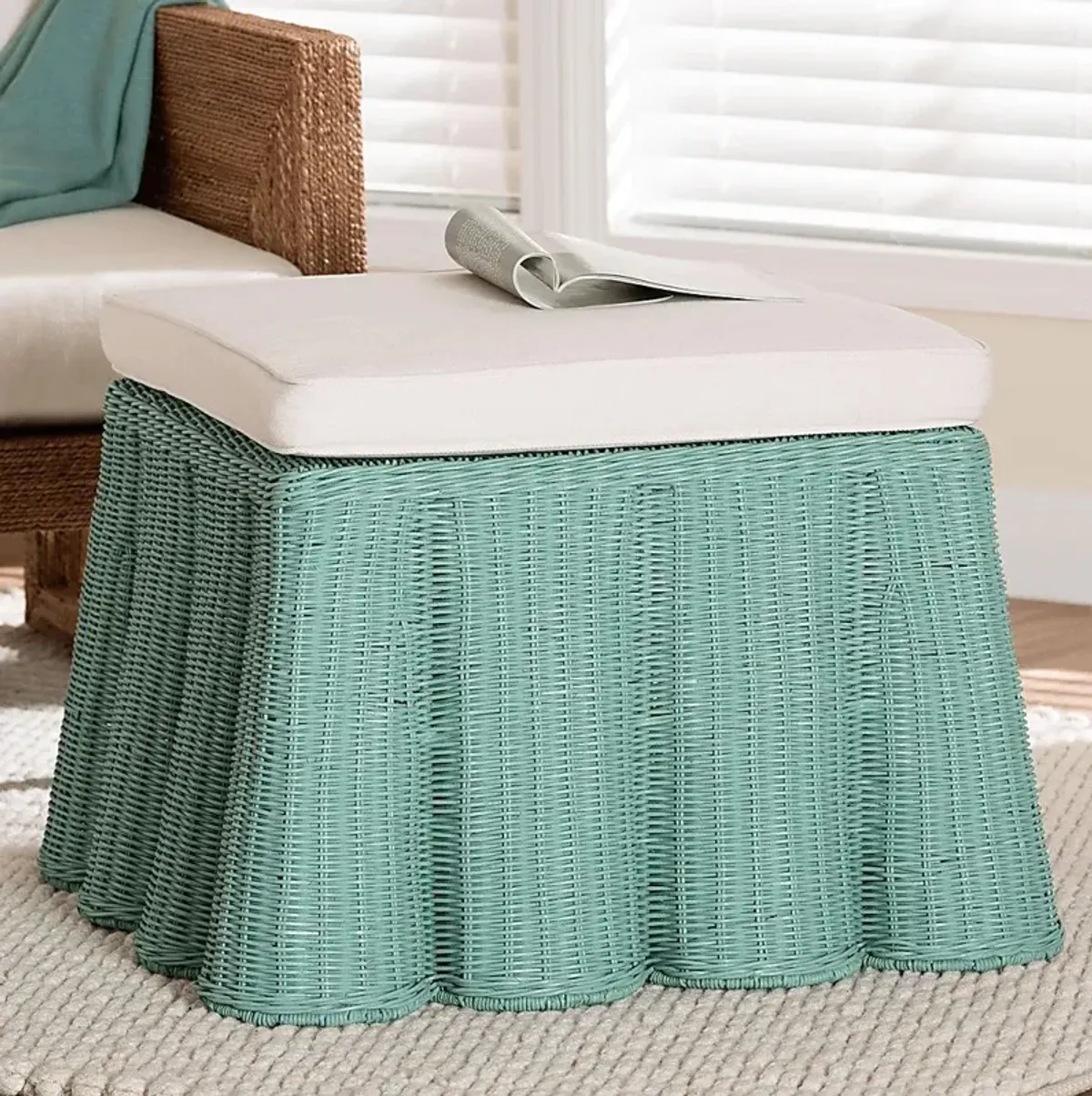 Caudleslake Green Ottoman