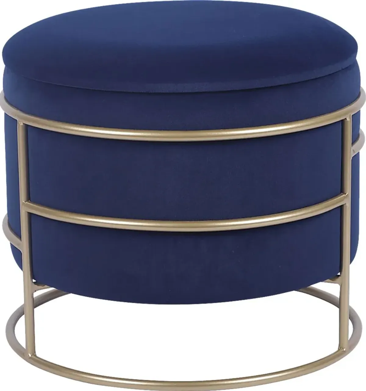 Niora Navy Storage Ottoman