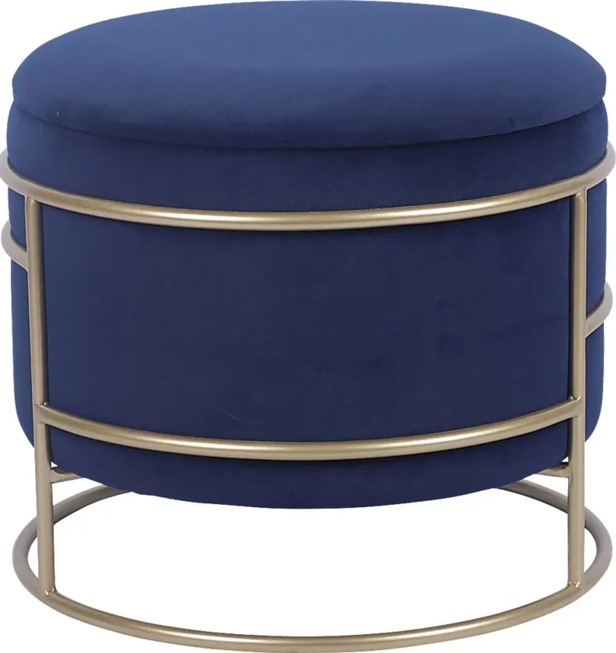 Niora Navy Storage Ottoman