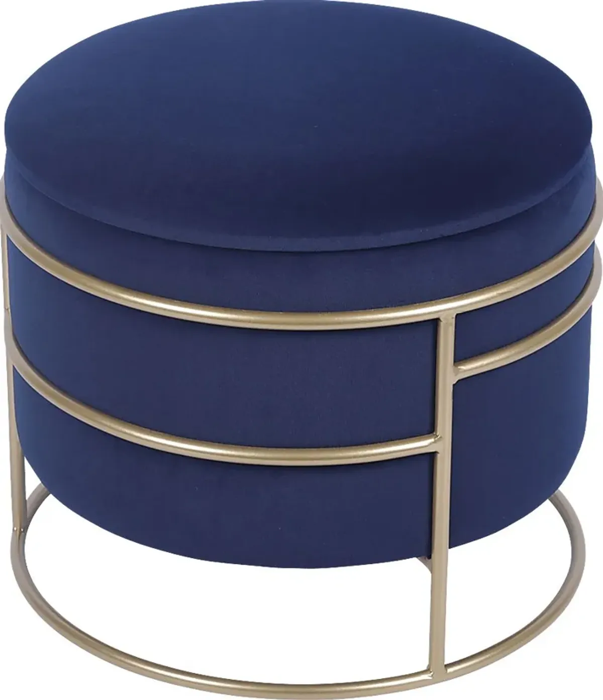 Niora Navy Storage Ottoman