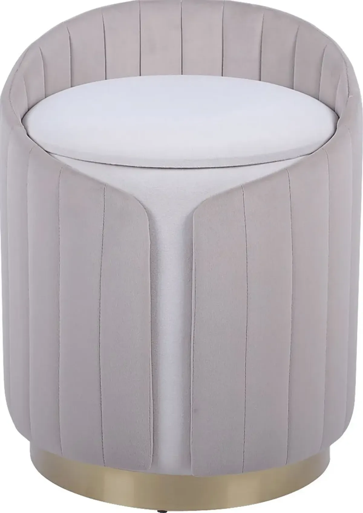 Zelyra Beige Storage Ottoman