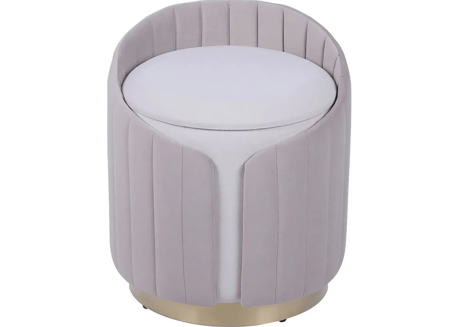 Zelyra Beige Storage Ottoman